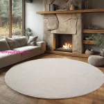 Ay. Helix modern kör szőnyeg 120 x 120 cm 2200 krém