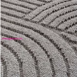 Ay. Helix modern kör szőnyeg 120 x 120 cm 2201 ezüst