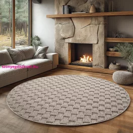 Ay. Helix modern kör szőnyeg 120 x 120 cm 2203 bézs