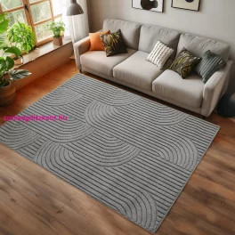 Ay. Helix modern szőnyeg 60 x 110 cm 2201 ezüst