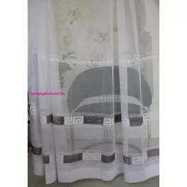 TRD. Kész függöny Görög szürke mintás  200x160cm