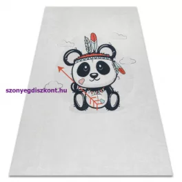   Kab. BAMBINO 1129 mosható szőnyeg panda gyerekeknek csúszásgátló - krém 160x220 cm