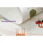 Kab. BAMBINO 1165 mosható szőnyeg Állatkert gyerekeknek csúszásgátló - bézs 160x220 cm