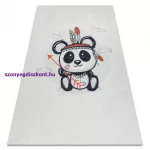 Kab. BAMBINO 1129 mosható szőnyeg panda gyerekeknek csúszásgátló - krém 120x170 cm