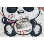Kab. BAMBINO 1129 mosható szőnyeg panda gyerekeknek csúszásgátló - krém 120x170 cm