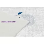 Kab. BAMBINO 1161 mosható szőnyeg Baglyok gyerekeknek csúszásgátló - szürke 120x170 cm