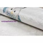 Kab. BAMBINO 1161 mosható szőnyeg Baglyok gyerekeknek csúszásgátló - szürke 120x170 cm