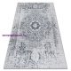 ANDRE 1072 mosható szőnyeg Rozetta, vintage csúszásgátló - fehér / fekete 160x220 cm