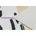 Kab. ANDRE 1097 mosható szőnyeg Absztrakció csúszásgátló - fehér / sárga 160x220 cm