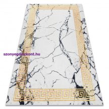   ANDRE 1126 mosható szőnyeg Márvány, görög csúszásgátló - fehér / arany 160x220 cm