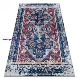   Kab. ANDRE 1136 mosható szőnyeg keleti vintage csúszásgátló - bordó / kék 160x220 cm