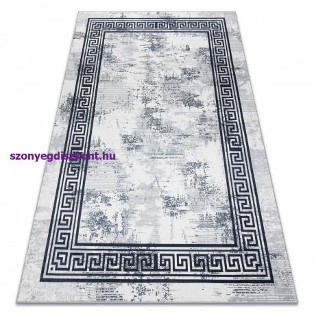 ANDRE 1189 mosható szőnyeg Márvány, görög csúszásgátló - fekete / fehér 160x220 cm