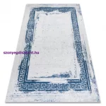 Kab. ANDRE 1213 mosható szőnyeg görög vintage csúszásgátló - fehér / kék 160x220 cm