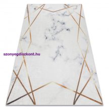   ANDRE 1220 mosható szőnyeg Márvány, geometriai csúszásgátló - fehér 160x220 cm