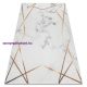 ANDRE 1220 mosható szőnyeg Márvány, geometriai csúszásgátló - fehér 160x220 cm