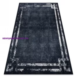   Kab. ANDRE 1486 mosható szőnyeg vintage csúszásgátló - fekete / fehér 160x220 cm