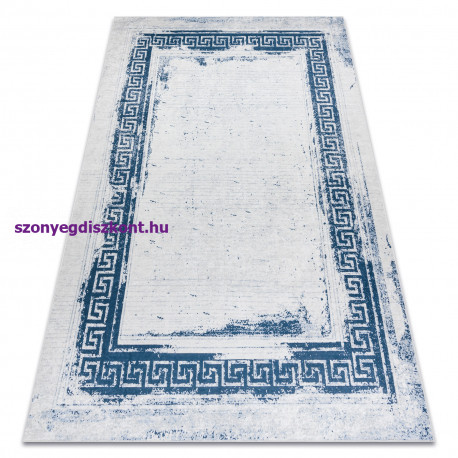 ANDRE 1213 mosható szőnyeg görög vintage csúszásgátló - fehér / kék 120x170 cm