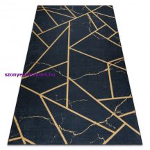   ANDRE 1222 mosható szőnyeg Márvány, geometriai csúszásgátló - fekete 120x170 cm