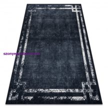   ANDRE 1486 mosható szőnyeg vintage csúszásgátló - fekete / fehér 120x170 cm