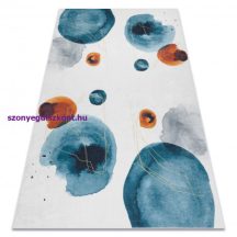   ANDRE 1112 mosható szőnyeg Absztrakció csúszásgátló - fehér / kék 80x150 cm