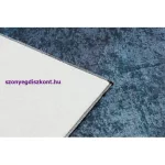 Kab. ANDRE 1170 mosható szőnyeg Levelek, geometriai csúszásgátló - kék 80x150 cm