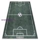BAMBINO 2138 mosható szőnyeg Pálya, foci gyerekeknek csúszásgátló - zöld  180x270 cm
