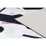 Mosható szőnyeg Kab. BAMBINO 2104 'Game over' esküvő, legénybúcsú, csúszásgátló - fekete 160x220 cm