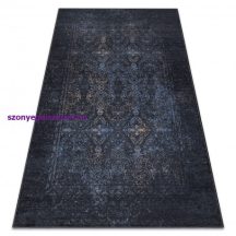   ANDRE 1058 mosható szőnyeg vintage csúszásgátló - fekete / kék  80x150 cm