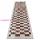 Kab. ANDRE 43780 mosható szőnyeg Geometriai csúszásgátló - bézs / terrakotta 80x200 cm