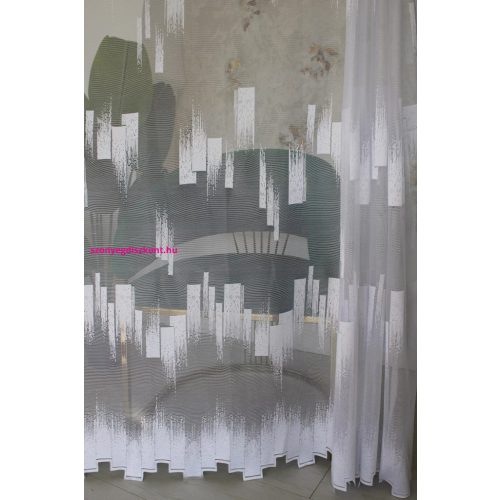 Kész függöny Amelia fehér Parketta mintás  300x160cm