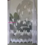 TRD. Kész függöny Amelia fehér Parketta mintás  200x160cm