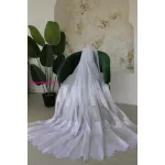 TRD. Kész függöny Amelia fehér Parketta mintás  200x160cm