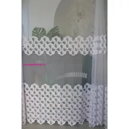 TRD. Kész függöny Dorsia fehér modern mintás 300x250cm