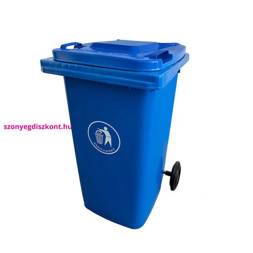 Hulladéktároló 240L kék