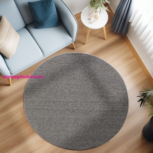 Ay. LOOM 4300 200 x 200 cm szürke modern kör szőnyeg