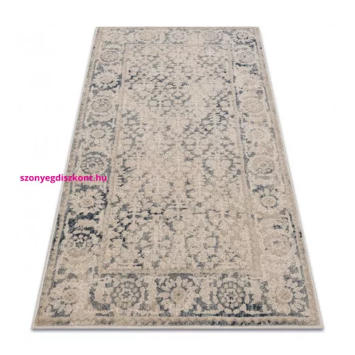 Kab. NAIN szőnyeg Keret dísz vintage 68981/50955 bézs / sötétkék 80x150 cm