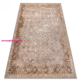   Kab. NAIN gyapjú szőnyeg Dísz, keret, 1631/51655 szürke / barna 80x150 cm