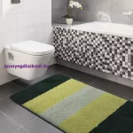 Dy. Montana 2 részes fürdőszoba szett 03N zöld Komplet (50 cm x 80 cm + 40 cm x 50 cm) szőnyeg