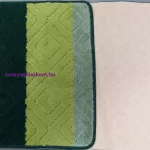Dy. Montana 2 részes fürdőszoba szett 03N zöld Komplet (50 cm x 80 cm + 40 cm x 50 cm) szőnyeg