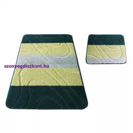   Dy. Montana 2 részes fürdőszoba szett 05 Zöld Komplet (50 cm x 80 cm + 40 cm x 50 cm) szőnyeg