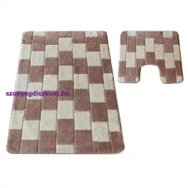   Dy. Montana 2 részes fürdőszoba szett Bornova XL bézs Komplet (50 cm x 80 cm + 40 cm x 50 cm) szőnyeg