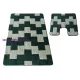 Dy. Montana 2 részes fürdőszoba szett Bornova XL Green Komplet (50 cm x 80 cm + 40 cm x 50 cm) szőnyeg