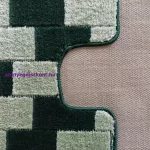 Dy. Montana 2 részes fürdőszoba szett Bornova XL Green Komplet (50 cm x 80 cm + 40 cm x 50 cm) szőnyeg