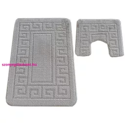   Dy. 2 részes fürdőszoba szett Montana Ethnic Sand szürke (50 cm x 80 cm és 40 cm x 50 cm)