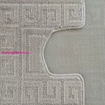 Dy. 2 részes fürdőszoba szett Montana Ethnic Sand szürke (50 cm x 80 cm és 40 cm x 50 cm)