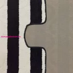 Dy. 2 részes fürdőszoba szett Montana Said XL fekete (60 cm x 100 cm és 50 cm x 60 cm)