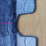 Dy. 2 részes fürdőszoba szett Montana Sariyer XL kék (60 cm x 100 cm és 50 cm x 60 cm)