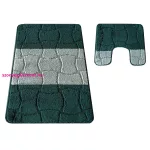 Dy. 2 részes fürdőszoba szett Montana Sariyer XL Hunter zöld (60 cm x 100 cm és 50 cm x 60 cm)