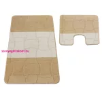 Dy. 2 részes fürdőszoba szett Montana Sariyer XL Light bézs (60 cm x 100 cm és 50 cm x 60 cm)