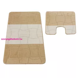   Dy. 2 részes fürdőszoba szett Montana Sariyer XL Light bézs (60 cm x 100 cm és 50 cm x 60 cm)